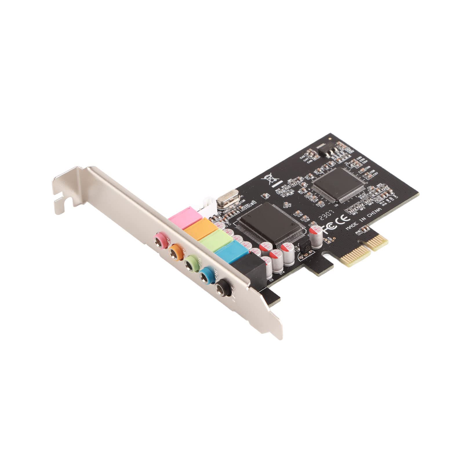 Scheda 6 Conversione Stereo Hardware con CD Driver Scheda Desktop Nera CMI8738 PCI-E 7/Vista/XP 32/64 Bit