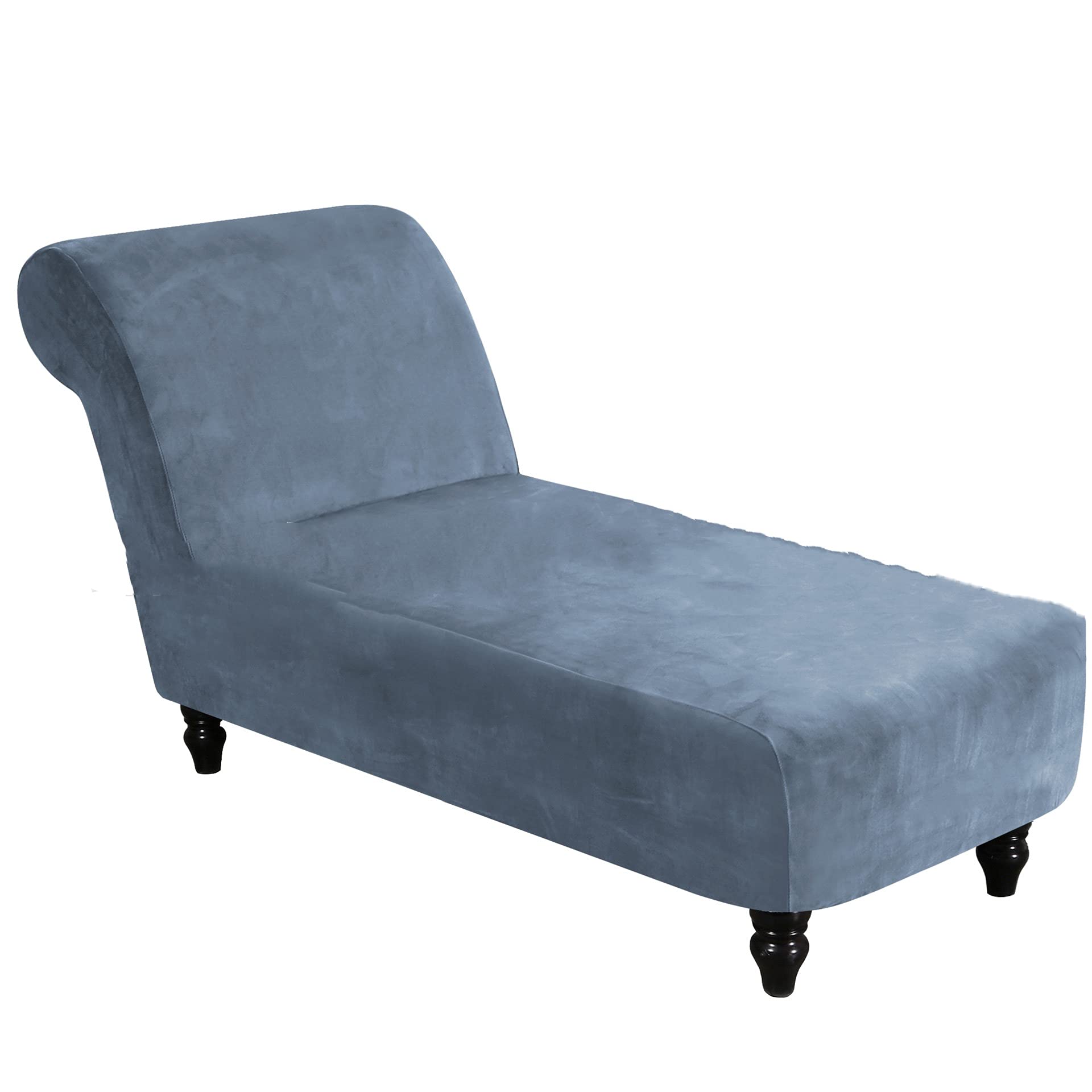 GAMUKAI Luxury Velvet Chaise Lounge Slipcover – High-Stretch, Machine Washable Cover for Armless Chaises – Indoor Chaise Cover for Living Room, Sofa,