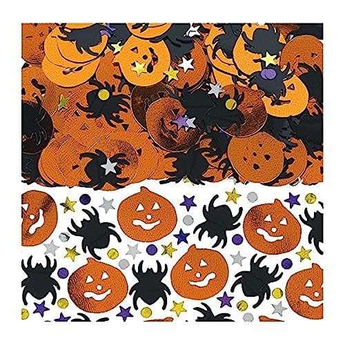Amscan 379466 Halloween Metallic Foil Confetti Mix, 1 pack