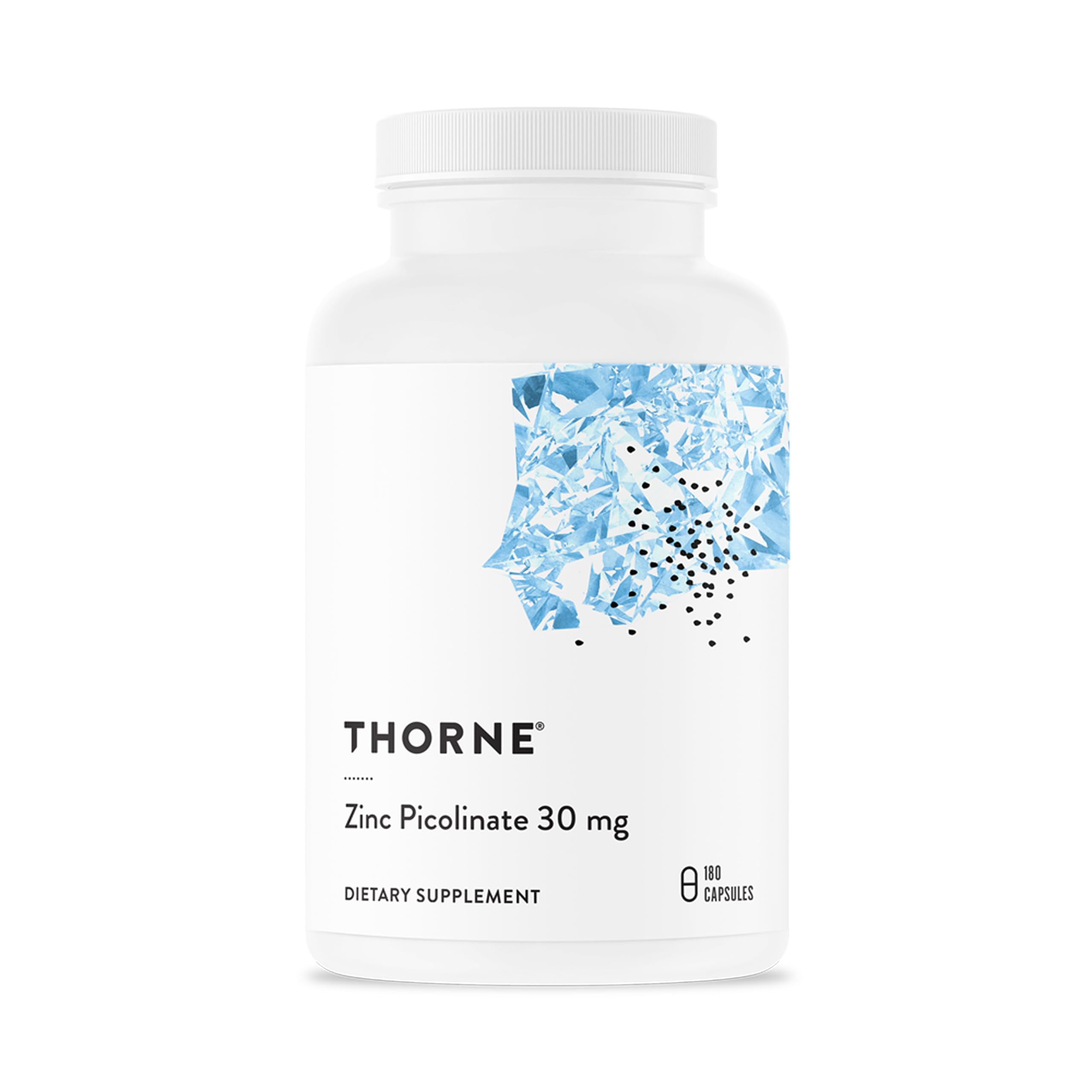 THORNE Zinc Picolinate 30 mg - Well-Absorbed Zinc Supplement for Growth and Immune Function - 180 Capsules