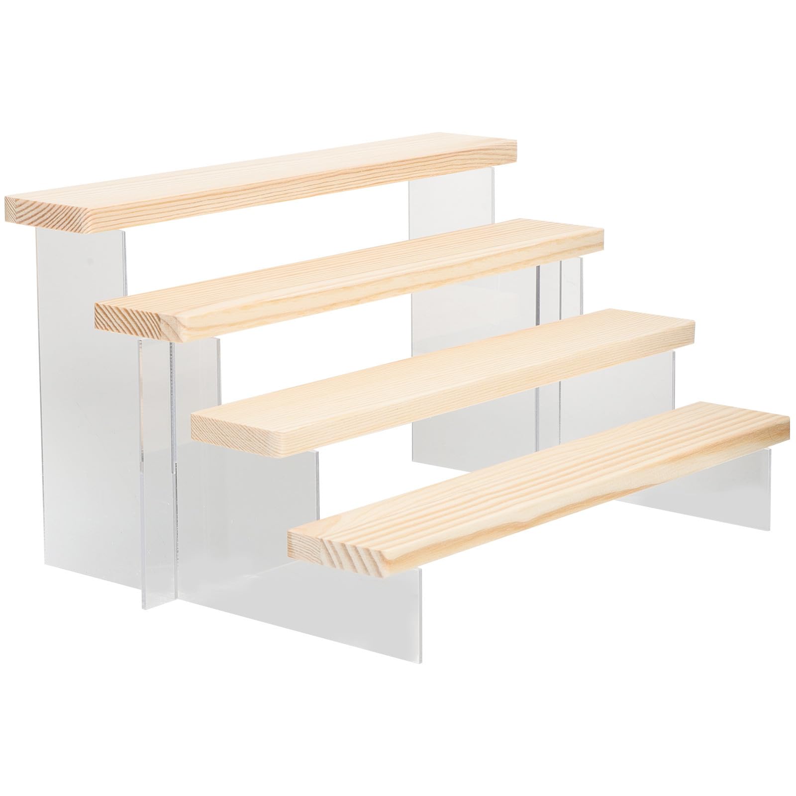 Étagère vitrine 4 niveaux en bois pour organiser une chambre d'enfant