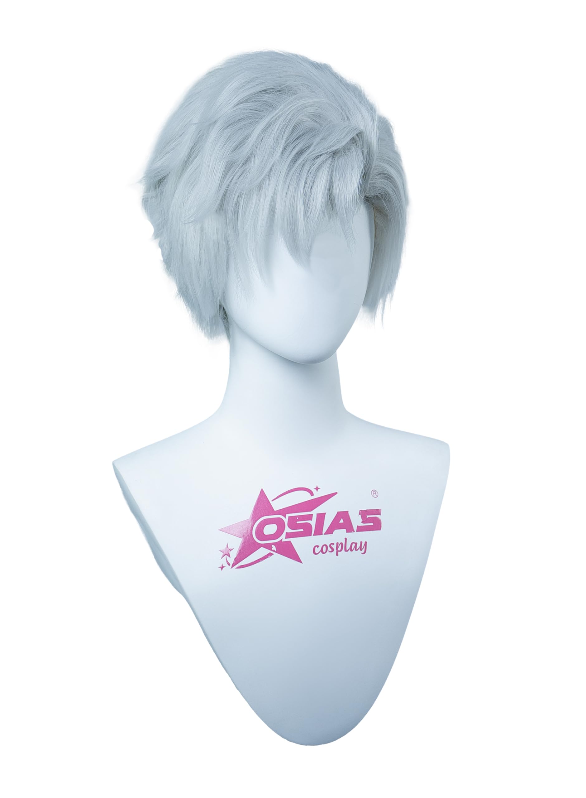 OSIAS Sylus Wig Short White Synthetic Heat Resistant Hair - Image 2