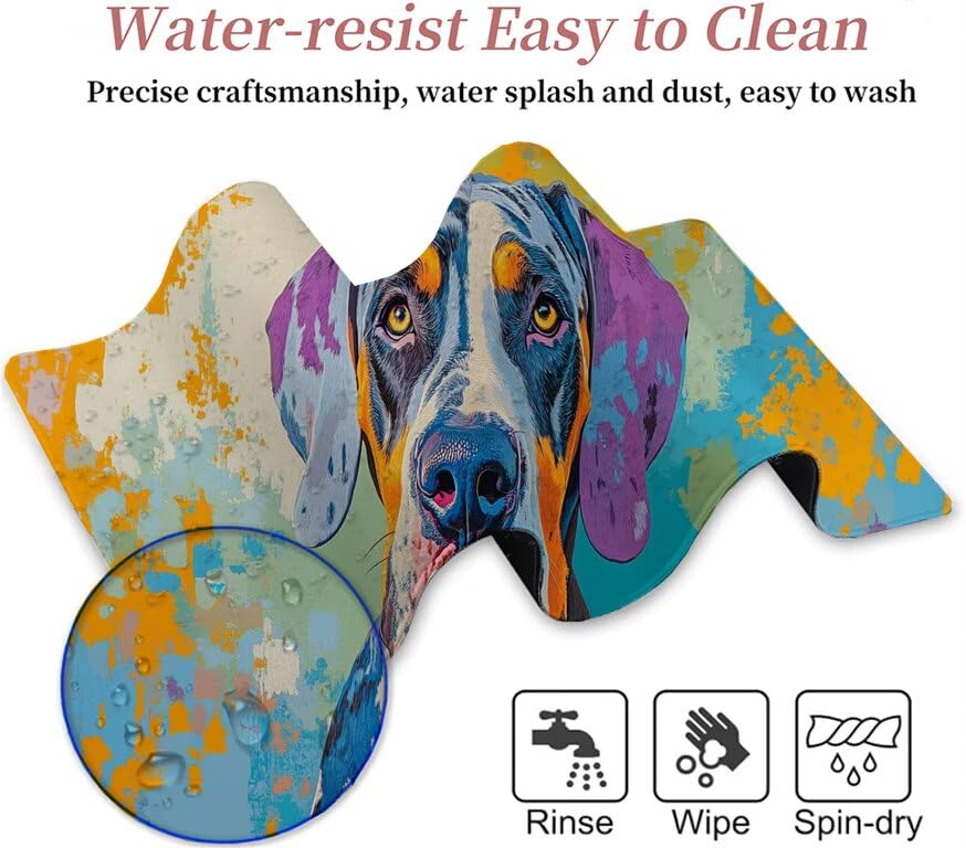 Tapis de souris grand format imperméable pour éviter les glissements - 7