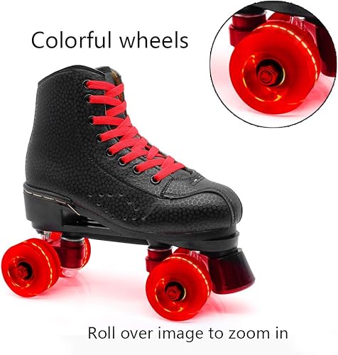 Miniatura 9 de Nezylaf Paquete de 4 ruedas de patinaje luminosas de 1260 x 2283in 78 A ruedas de patinaje luminosas con rodamientos instalados para patinaje de