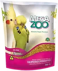 Ração Megazoo para Calopsitas e Periquitos - 350g