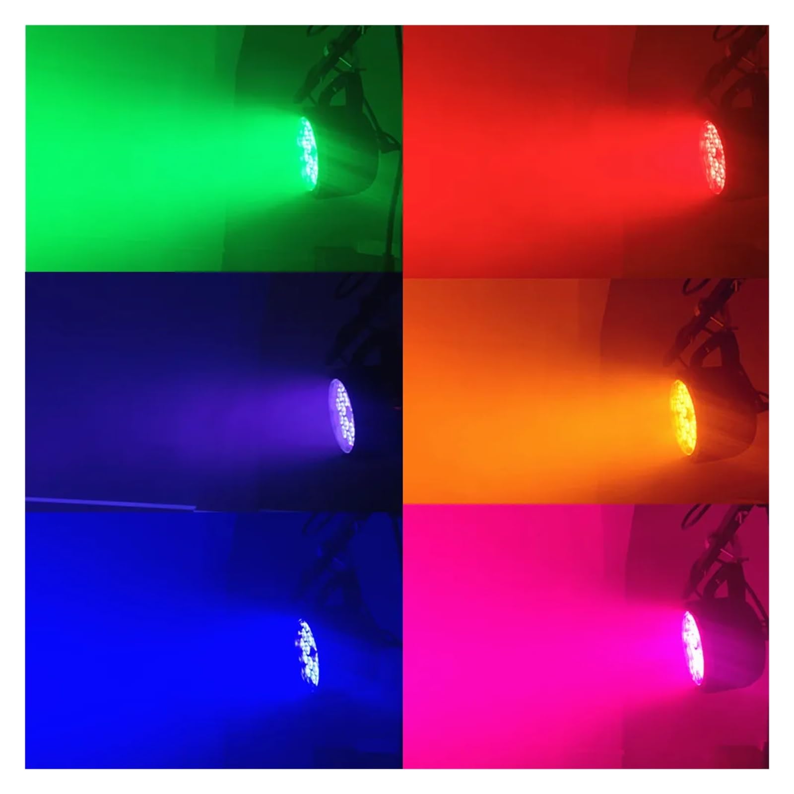 Luces LED Par impermeables IP65, 18 x 18 W, RGBWA, UV, 6 en 1, 18 x 12 W, RGBW, 4 en 1, control, equipo de DJ for escenario, luces de discoteca Uso en interiores y exteriores(Black_18x18W 6in1 case)