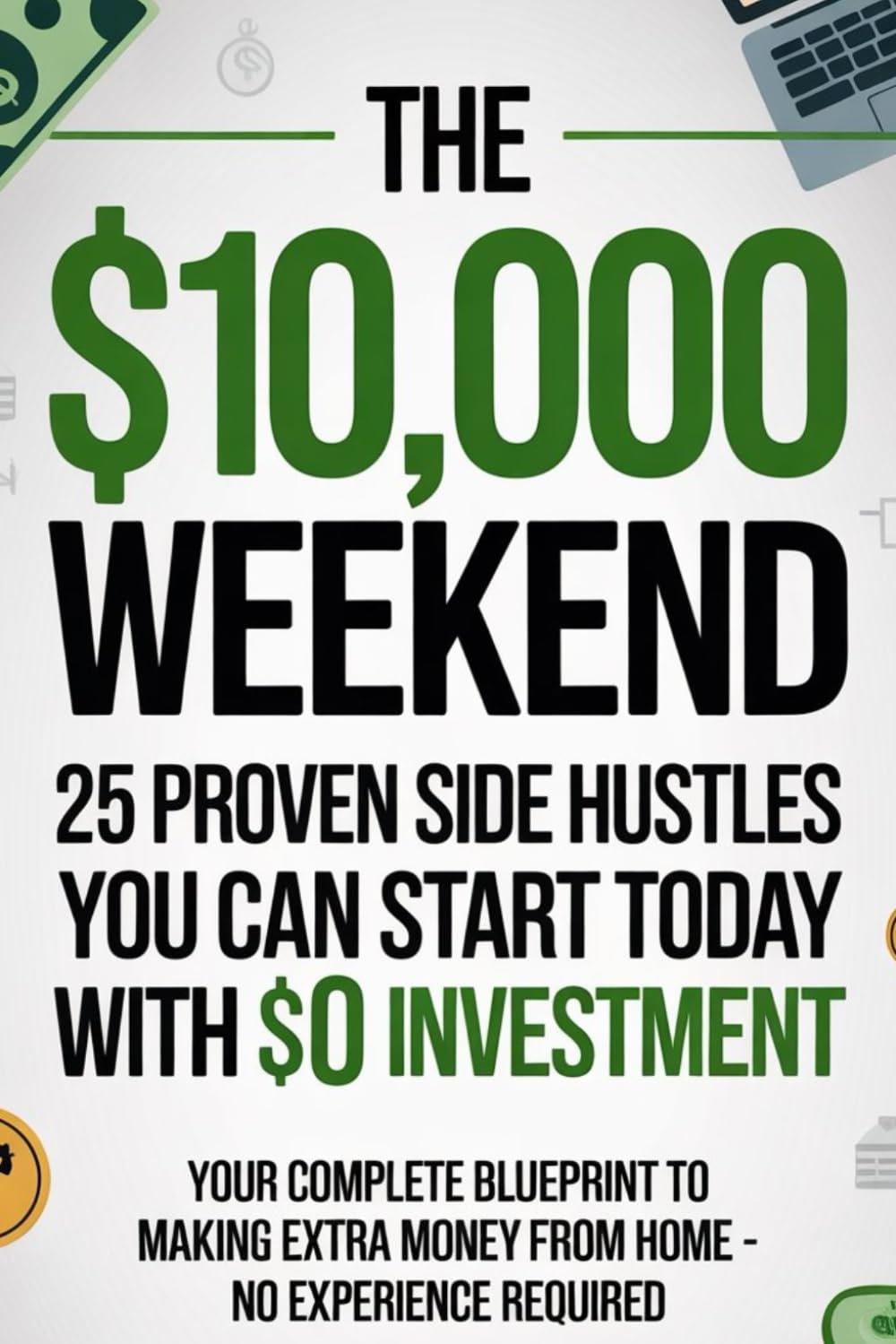 The $10,000 Weekend: 25 Proven Side Hustles You Can Start Today With $0 Investment: Your Complete Blueprint to Making Extra Money from Home - No Experience Required