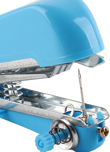 Miniatura 8 de Máquina de coser de mano, mini máquina de coser portátil de mano, alimentación automática máquina de coser a mano, máquina de coser multifuncional