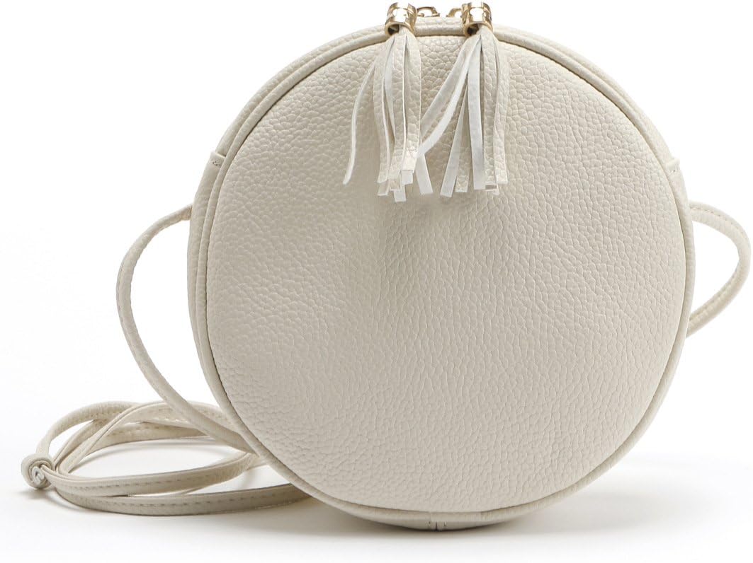 Small Circular Crossbody Purse for Teen Girls, Mini Crossover Phone Shoulder Bag for Women
