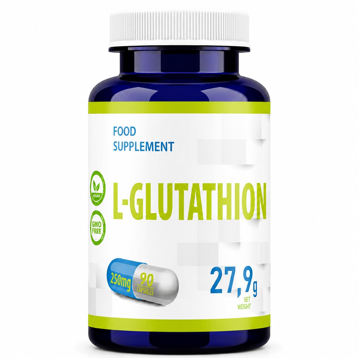 Hepatica L-Glutathion | 250 mg | 90 gélules végétales | cure de 3 mois | GMP & Testé en Laboratoire Indépendant