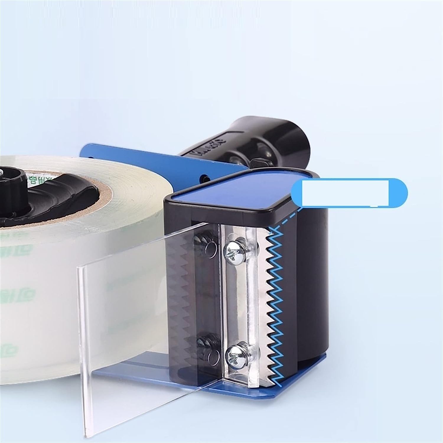 PiWine Dispenser di nastro adesivo, Dispenser di nastro da scrivania, Dispenser di nastro Dispenser di nastro adesivo Sigillante manuale Maniglia Dispenser di nastro adesivo Taglio