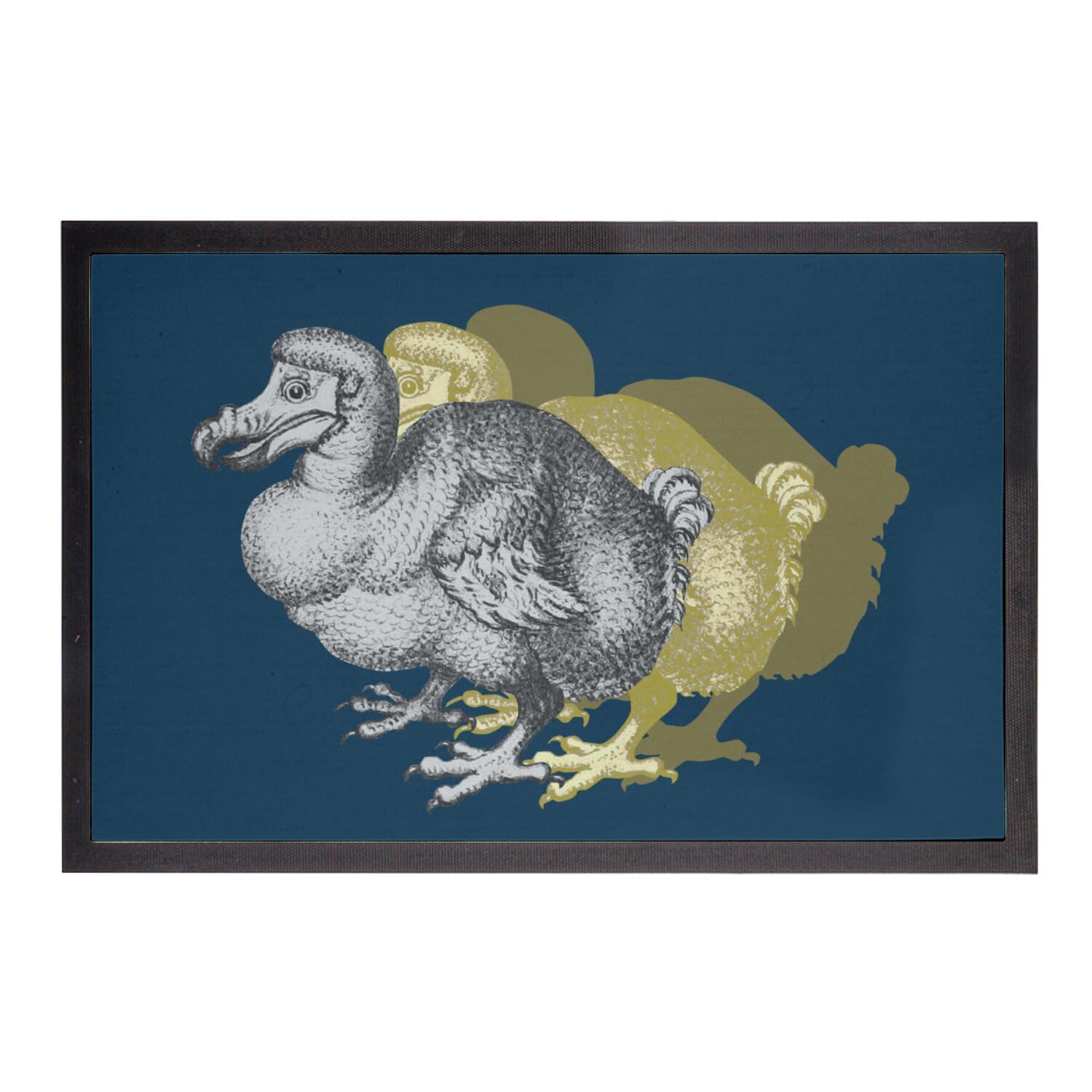 Paillasson Bleu Dodo Oiseau Anti-Saleté pour Garder une Entrée Propre avec Élégance