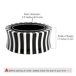 Amazon.com: Pure Hands Handmade Black Resin Bangle
