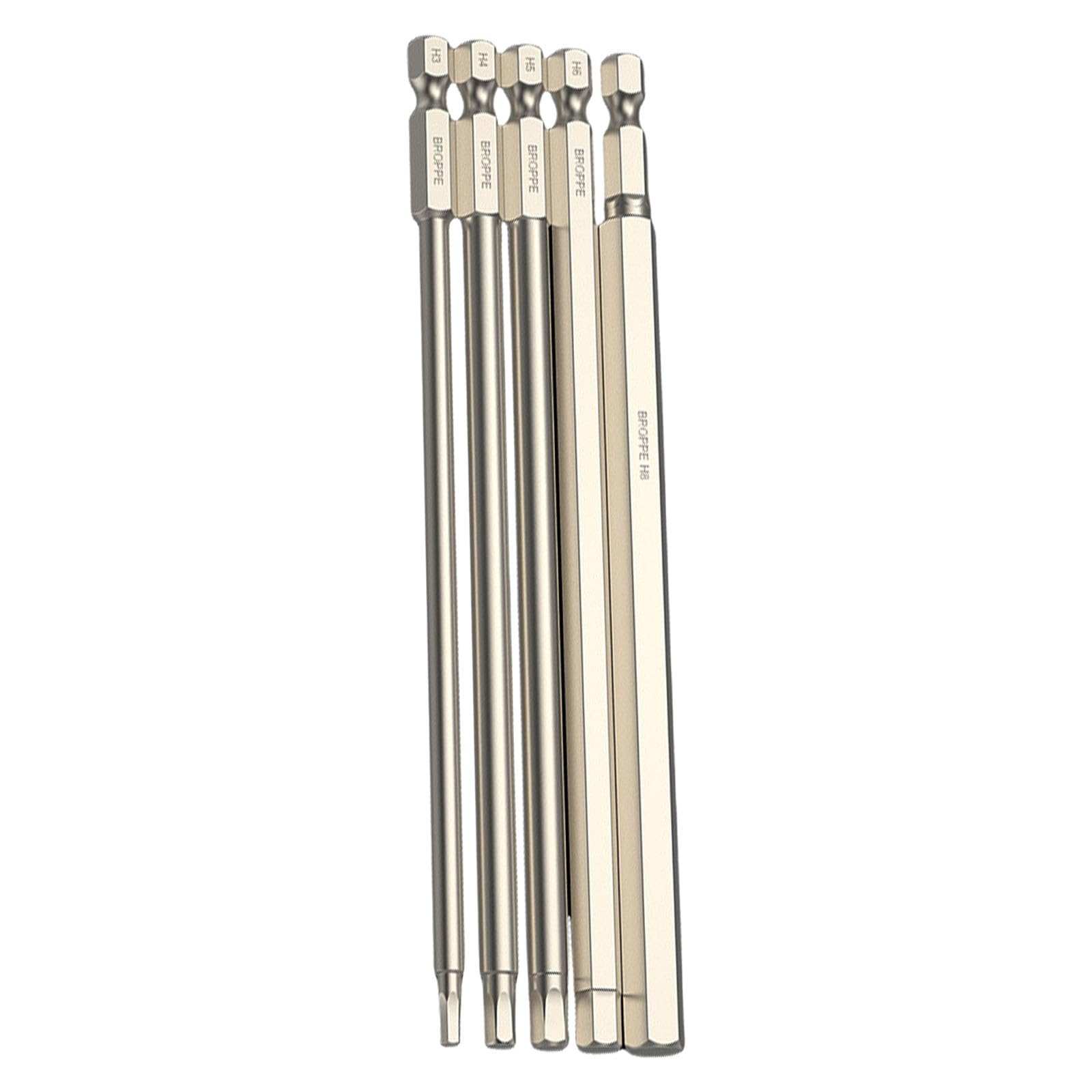 Tsophreniq 150Mm Hexagon 5Pack 5/6 / 7 / 8Pcs Allen Wrenches Drill Bit 1 / 4Inch Hexagon Screwdriver Set Allen For Assembling Furniture Hexagon