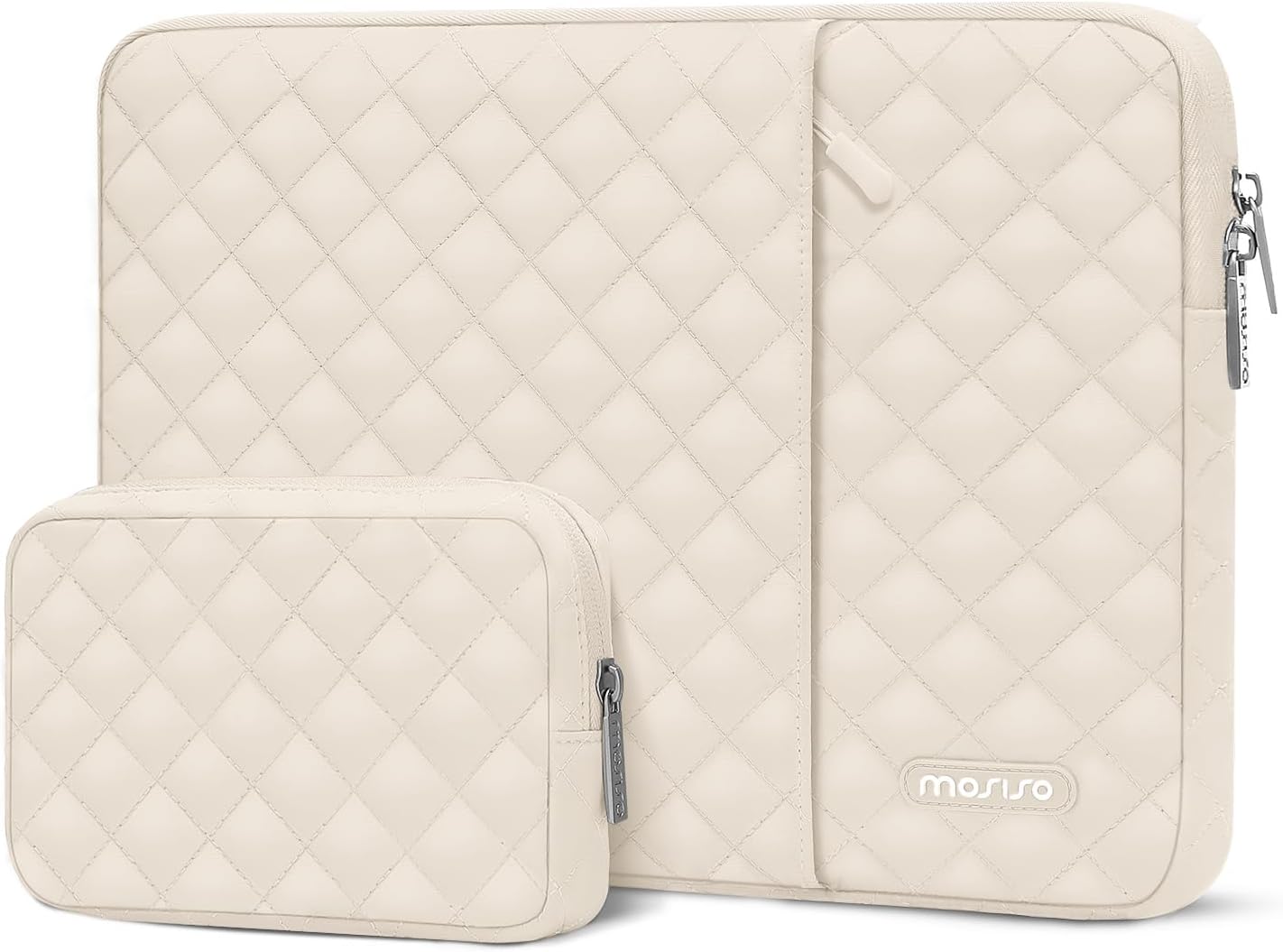 MOSISO Laptop Case 16 inch, 15-15.6 inch Laptop Sleeve Compatible with MacBook Pro 16, HP Dell Acer ASUS Lenovo Notebook, Square Quilted Vertical Computer Bag with Pocket&Small Case, Sand MOSISO Laptop Case 16 inch, 15-15.6 inch Laptop Sleeve Compatible with MacBook Pro 16, HP Dell Acer ASUS Lenovo Notebook, Square Quilted Vertical Computer Bag with Pocket&Small Case, Sand