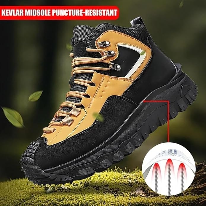 The First Young Shoes Men, Thefirstyoung Steeltoe Boots, Mens Outdoor Hiking Safety Work Boots3