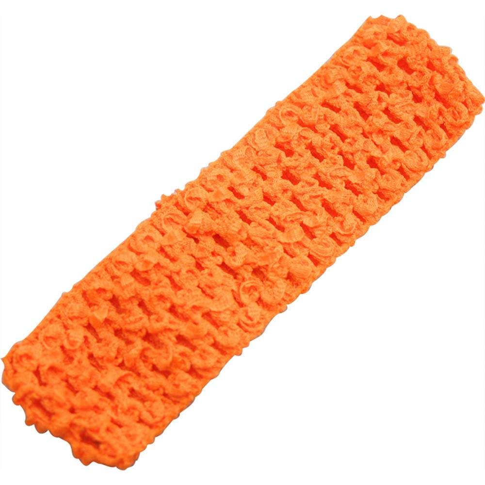 Time To Sparkle Women's Orange Crochet Tube Top Tutu Infant Dress Elastic Girls Skirt Pettiskirt | 1.5"X6" |