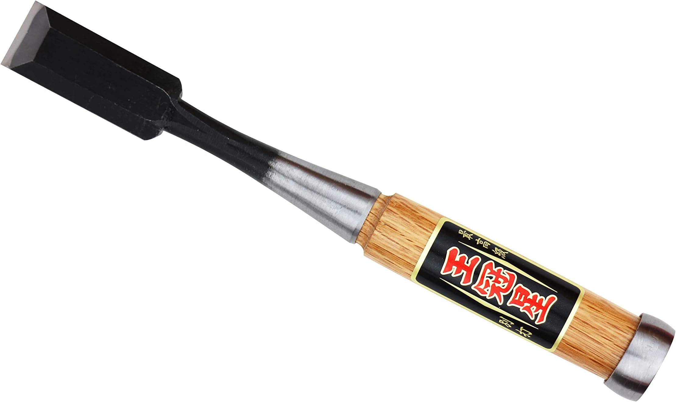 OHKANBOSHI Japanese Woodworking Chisel"Oire Nomi", Carving, Mortising, Dovetailing, Red Oak Handle, Made in Japan (24mm - 0.94in)