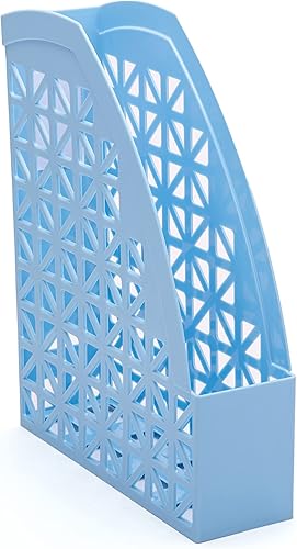 Miniatura 3 de Mintra Office Organizador de escritorio de plástico, 2 unidades, archivador de revistas (verde azulado)