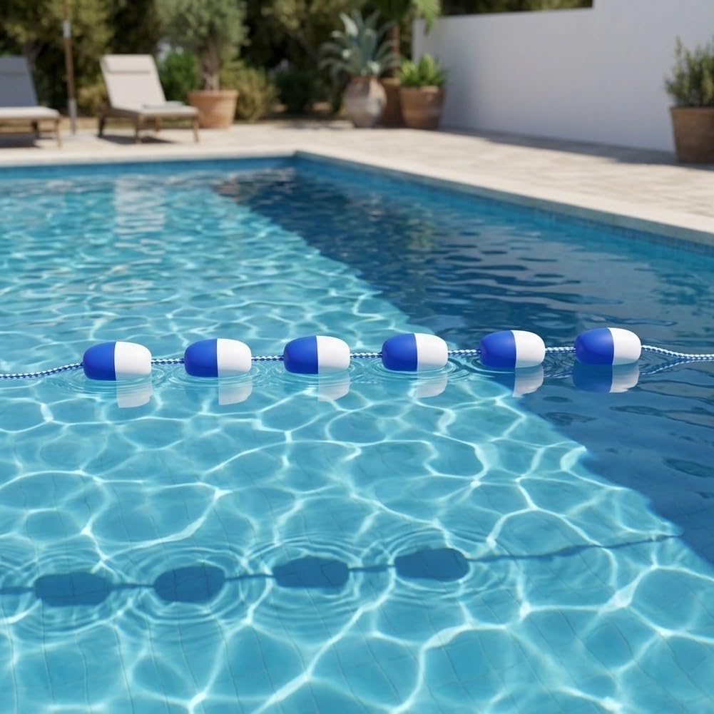 Corde Flottante Piscine 10m pour Extérieur Intérieur