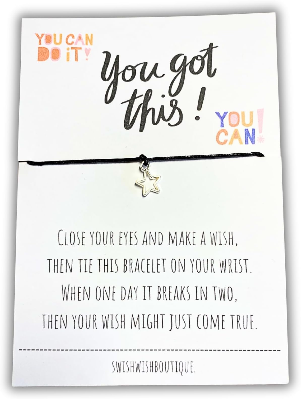 Friendship Bracelet, You are Amazing Wish Bracelet, You Got This Gifts for Women, End of Year Gifts for Children from Teacher, Confidence Gift, You Can Do It GIft, Team Gifts