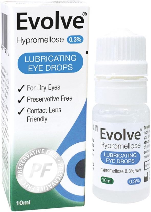 Evolve Hypromellose 0.3 Eye Drops Health, Household