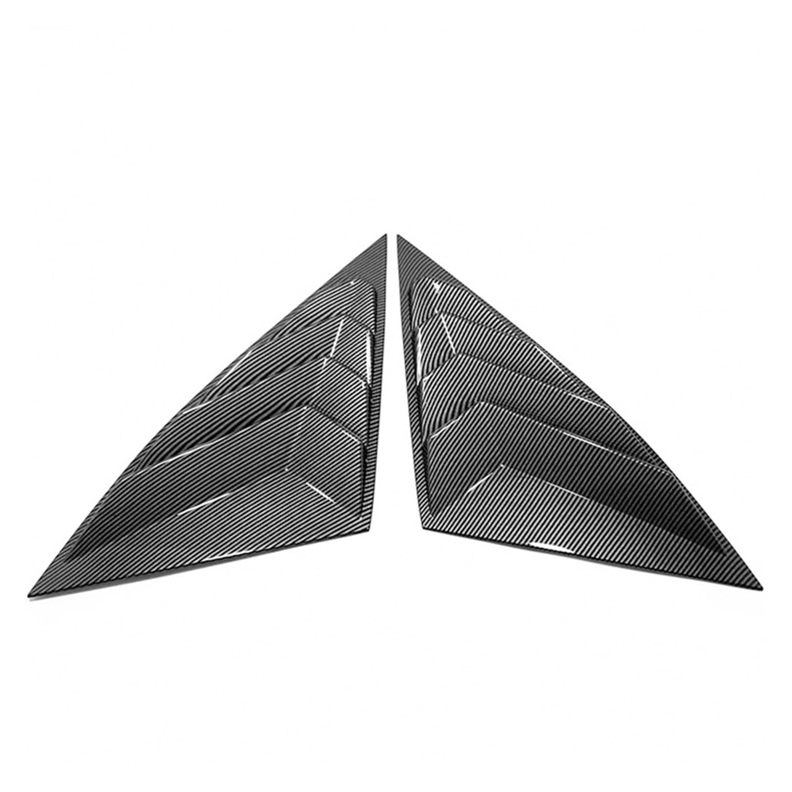 2PCS Car Rear Window Shutter Cover Trim Compatible for Hyundai Tucson L NX4 2021 Carbon Fiber Window Louver Side Vent Trim Car Accessories(2Pcs Carbon Fiber)