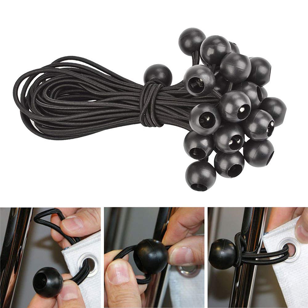 Bungee Balls, Ball Bungees, Tarpaulin Bungee Balls, 30 Piece Bungee