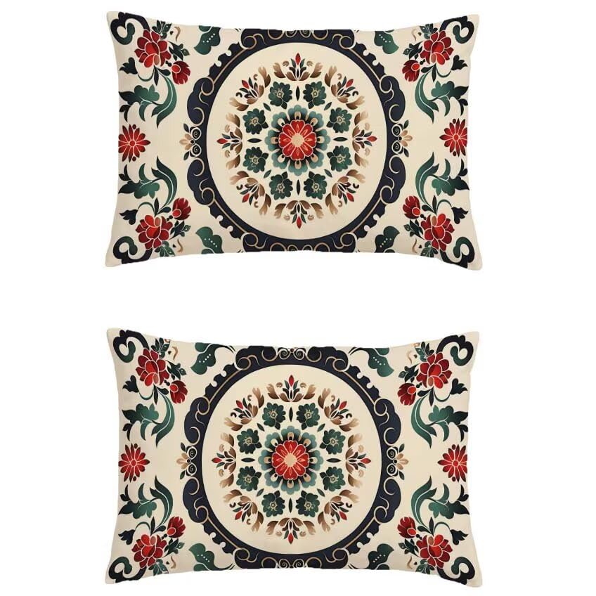 Housse coussin exterieur 60x80cm rectangulaire lin taupe