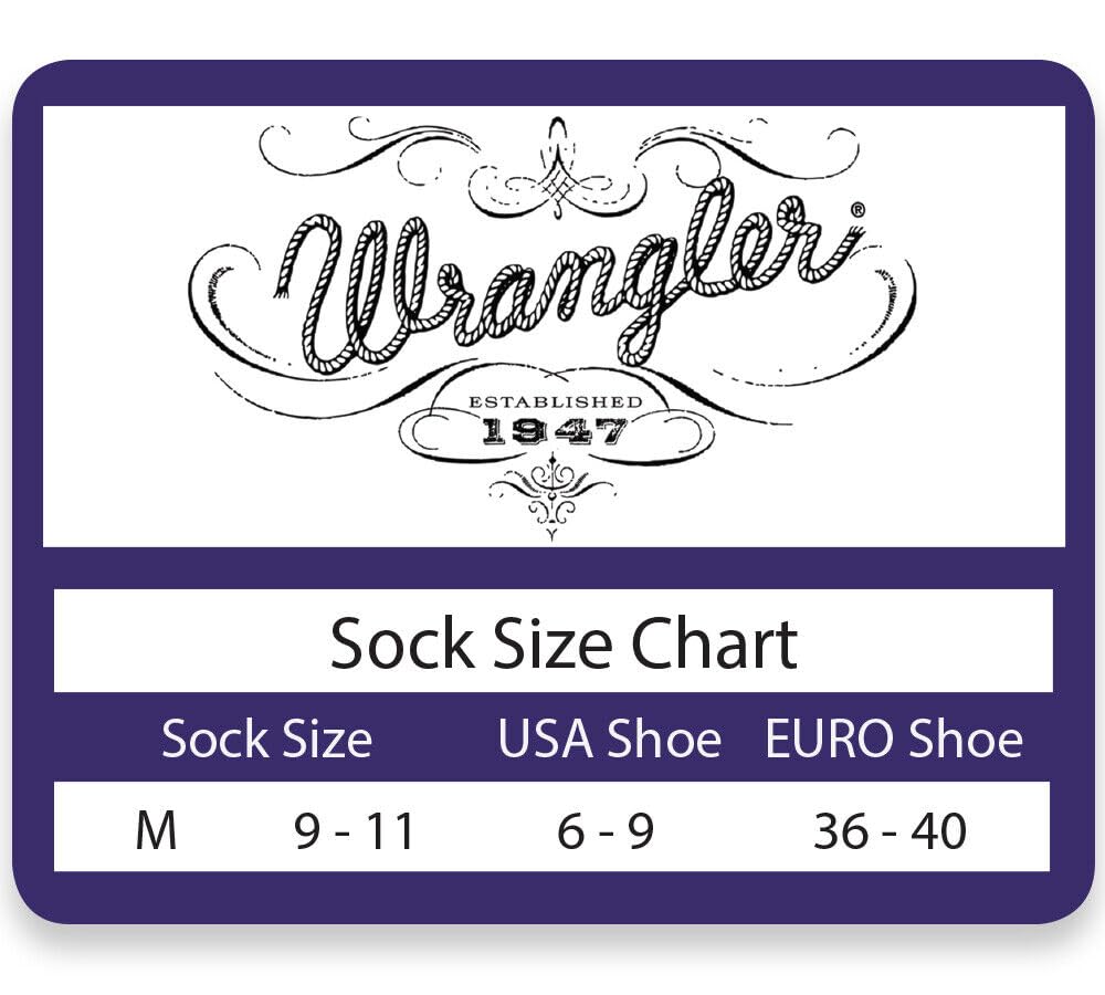 WRANGLER Damen Western-blumenmuster, Nahtlos, Gepolstert, Sportsocken, Niedrig Geschnitten, 3 Paar Western-Blumenmuster, nahtlos, gepolstert, Sportsocken, niedrig geschnitten, 3 Paar