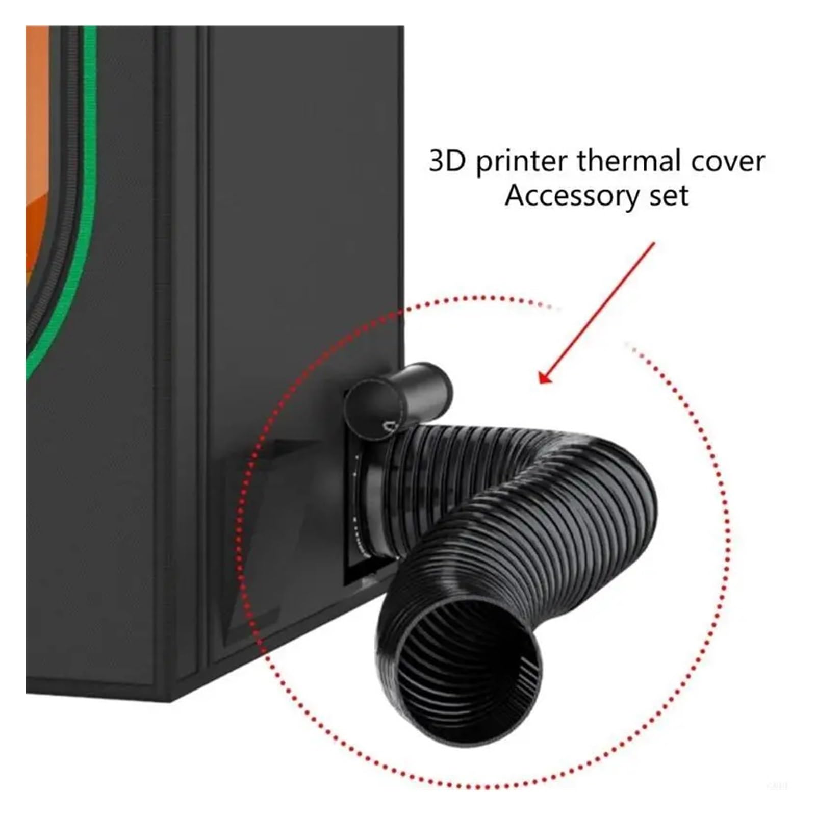 Ventola di scarico da 4000 giri/min for custodia for stampante 3D | Ventola di scarico, 4000 giri/min, custodia, ventilazione, stampante 3D, estrazione fumi, durevole