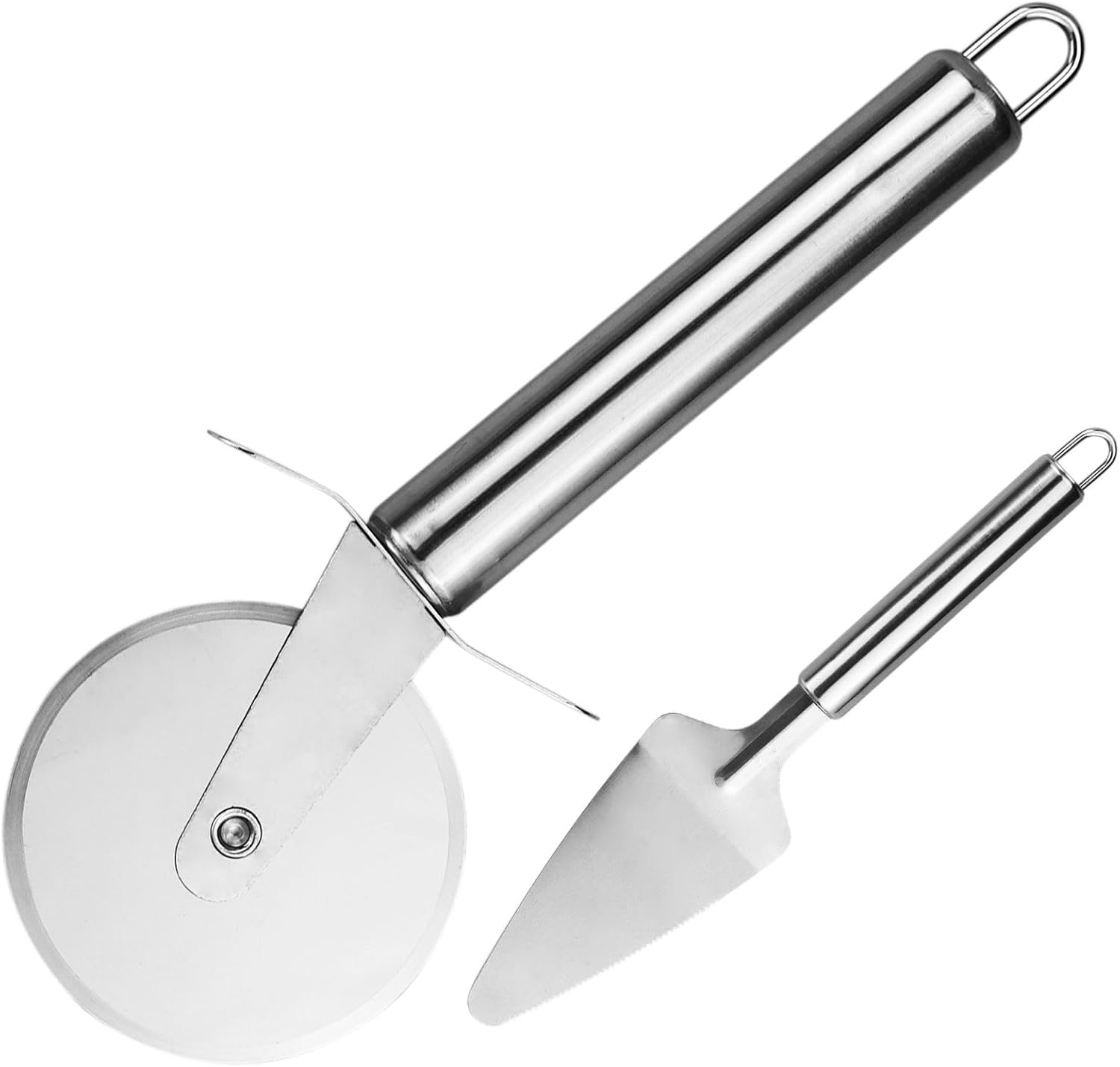 2IN1 Pizza Cutter, Professional Stainless Steel Pizza Cutter Wheel with