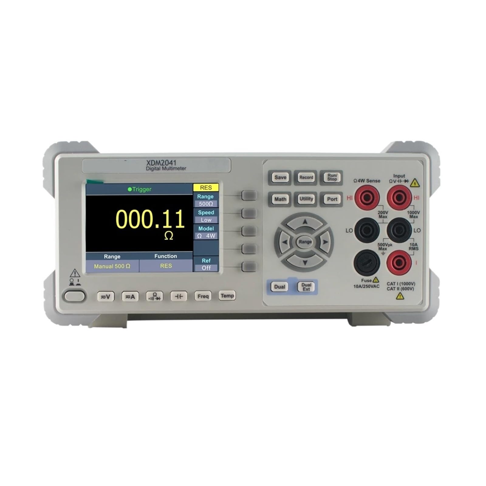 Tester per batteria auto, XDM2041 4 1/2 Multimetro digitale da banco True RMS AC DC Tensione Corrente Temperatura Resistenza Frequenza Tester