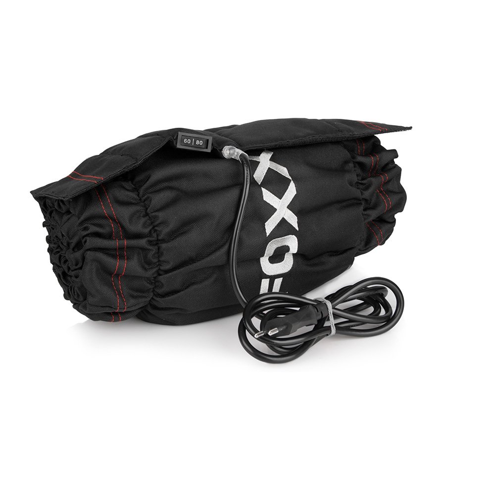 RACEFOXX Basic Reifenwärmer Tyre Warmers 80° C Heiztemperatur Superbike, 120/17 vorne und 180 bis 200/17 hinten Rennsport Heizdecken Motorrad