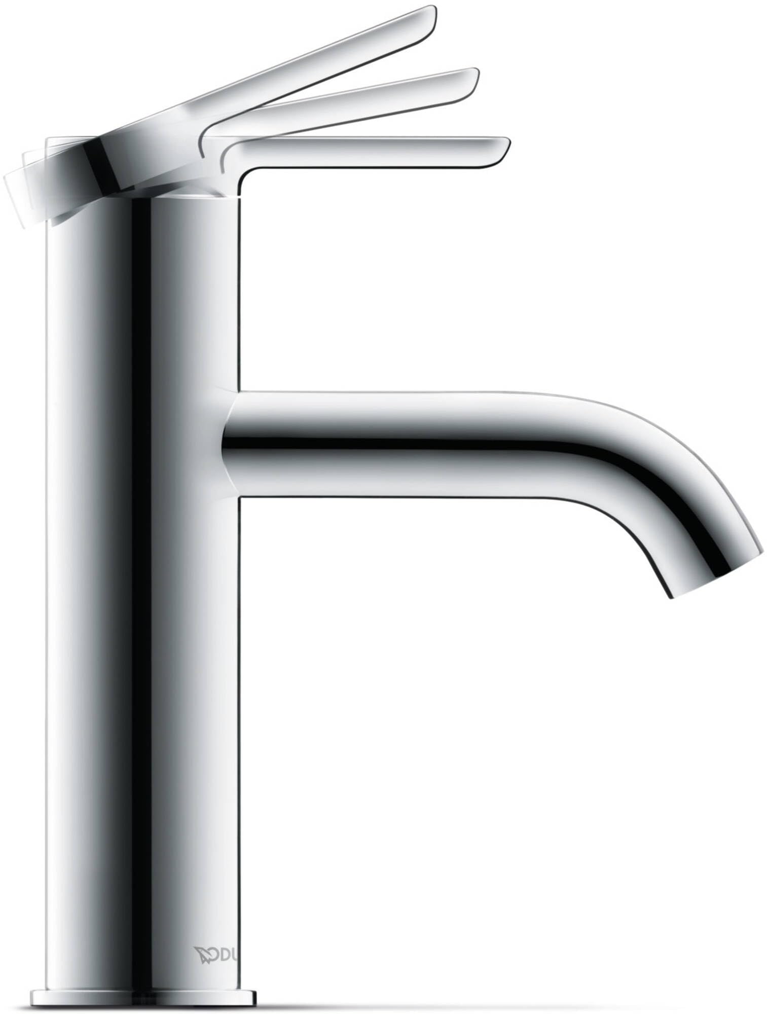 Duravit C.1 Robinet de lavabo taille M (hauteur du bec 86 mm), robinet de salle de bain, robinet de lavabo avec cartouche en céramique, chromé