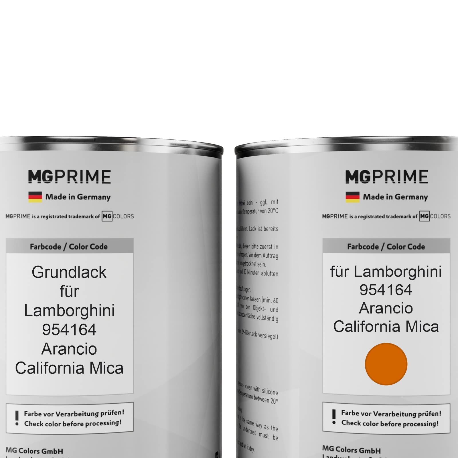 MG PRIME Vernice Per Auto Barattolo Pronto All'uso Per Lamborghini 0123