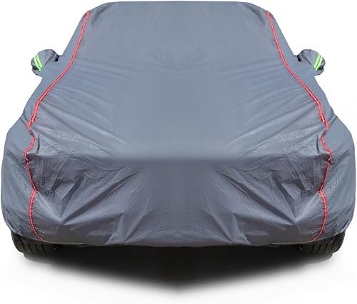 AUQDD 6 capas de PEVA nuevo material sedán, SUV, cubierta completa acolchada para automóvil, impermeable, para todo tipo de clima, resistente a la