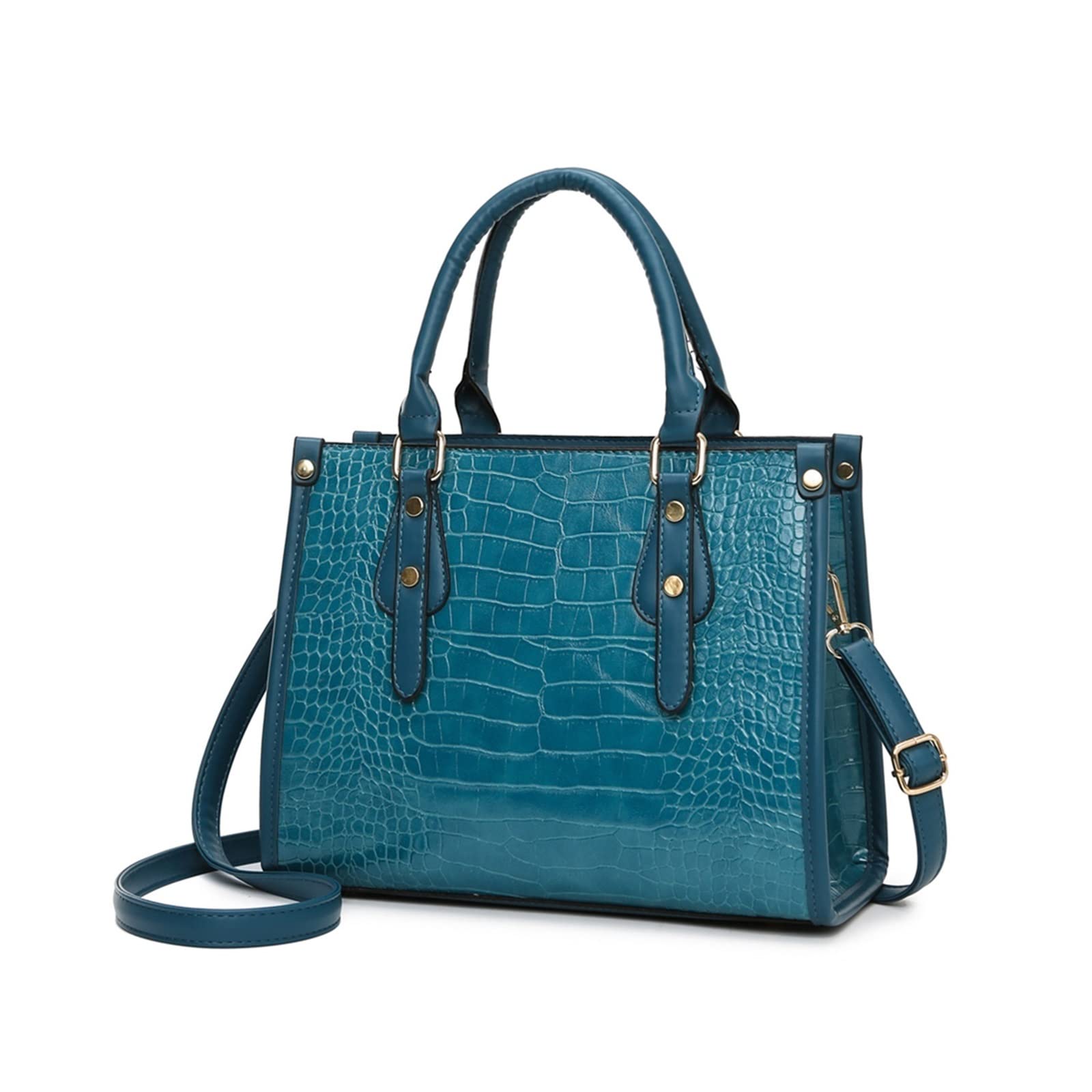 Amazon.co.jp: クロコダイル柄ファッションハンドバッグショルダー  