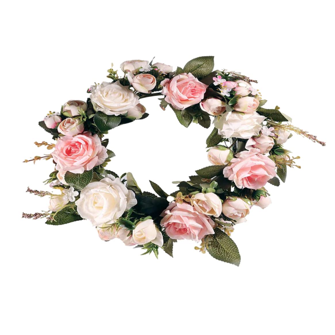 Couronnes pour d'entrée guirlande fleurs artificielles de roses