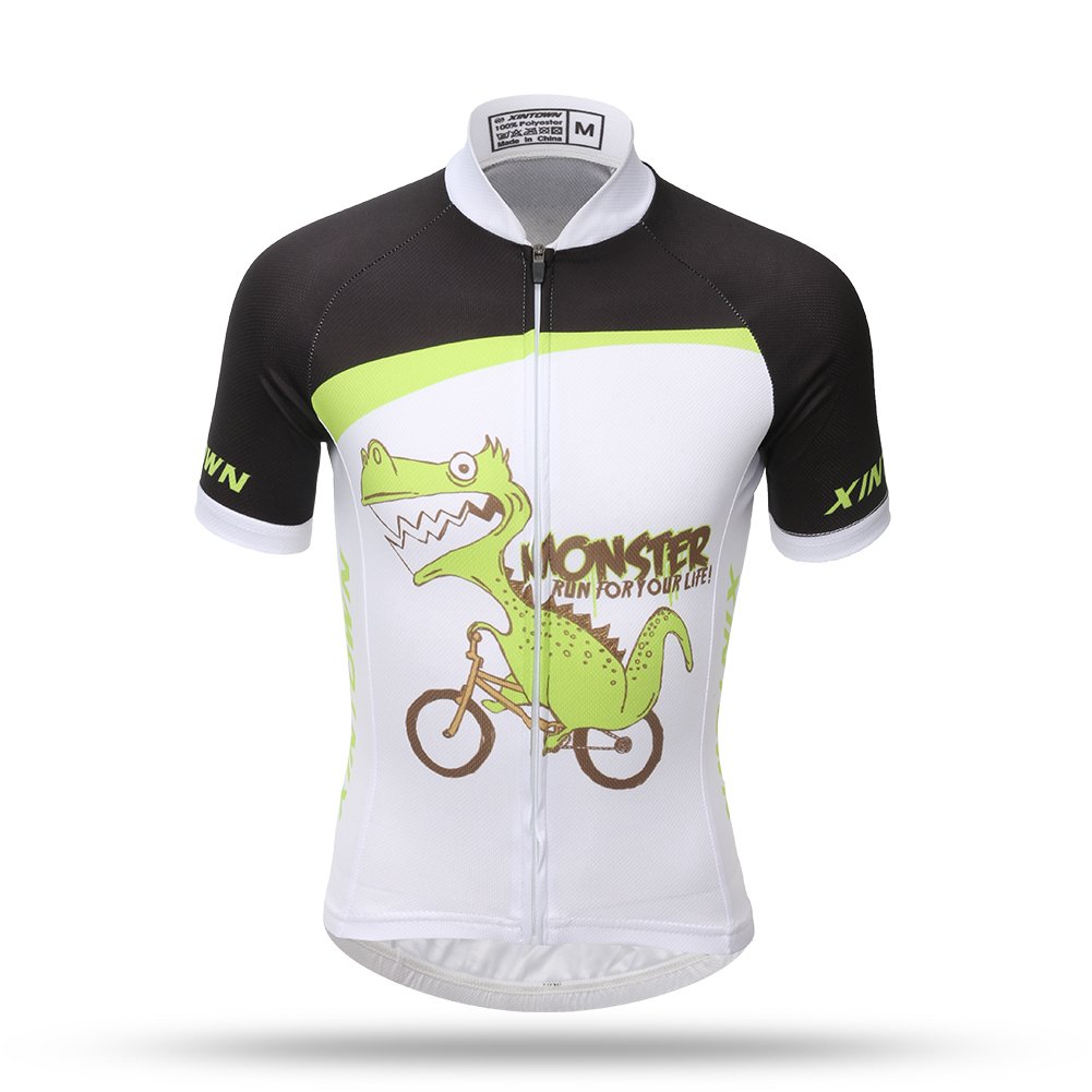Kinder Radtrikot Set (Kurzarmtrikot + gepolsterte Shorts)