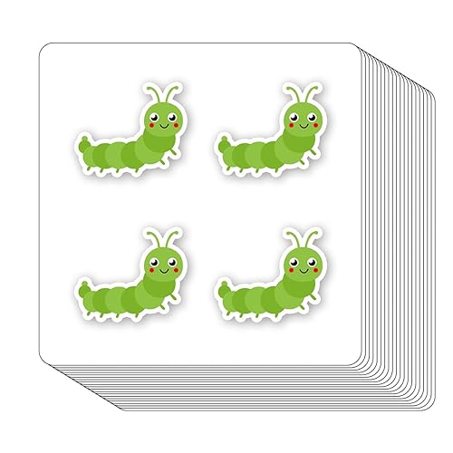 Caterpillar Stickers 1in for Scrapbooking, Arts, Craft, Kids DIY, Calendars