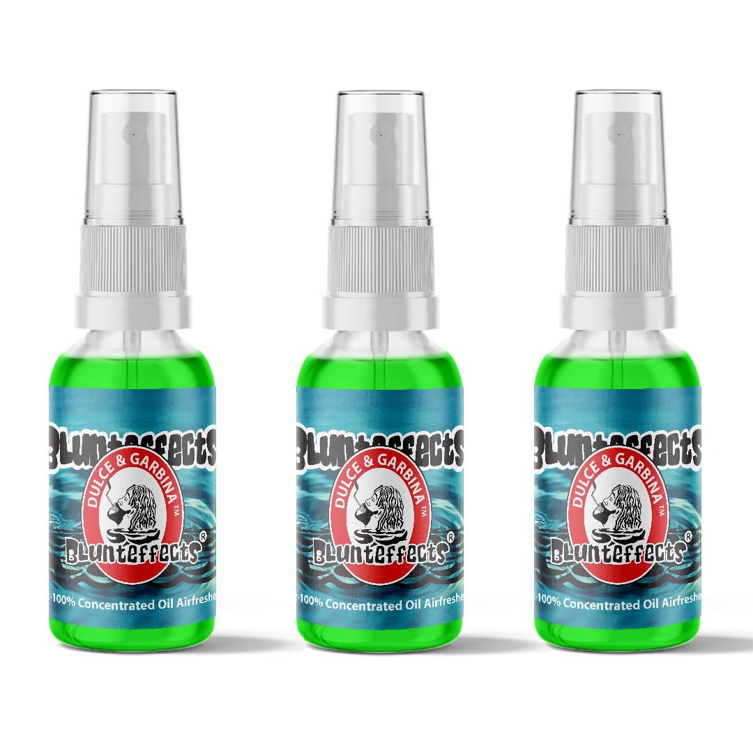 Blunteffects Blunt Effects 100% concentrated Air Freshener Car/Home Oder Neutralizing Spray (3 Pack) [Choose The Scent] (Dulce & Garbina)