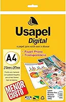 Papel Fotografico Laser Usapel Glossy Prof. 180G. Pacote Com 30-89431