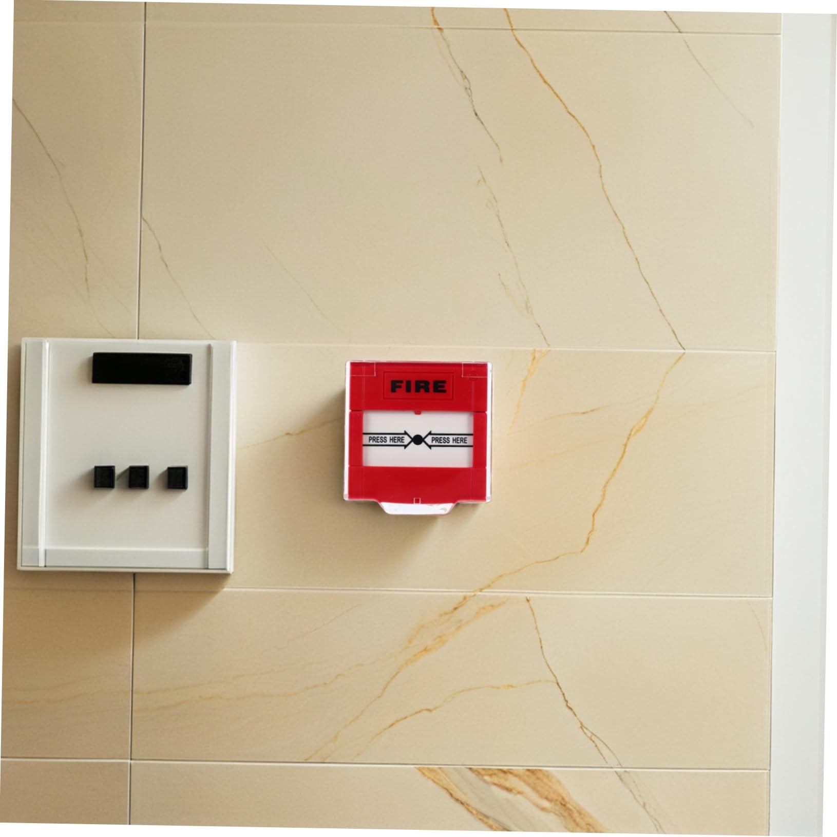 2 Pezzi Pulsante con Reset Manuale Interruttore Antincendio Unico per Allarmi Sicurezza Casa e Ufficio Chiamata Rapida