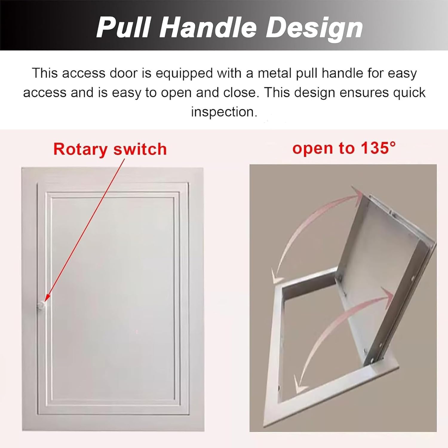 Customizable Shower Access Panel, Access Panel Door with Lockable Handle, Decorative Universal Flush Mount Accesss Panel Door, Waterproof Valve Repair Hole Cover(10x12in/25.4x30.5cm)