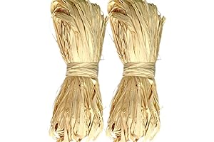 Natural Raffia Ribbon Paper Hay Straw for Crafts and Decor