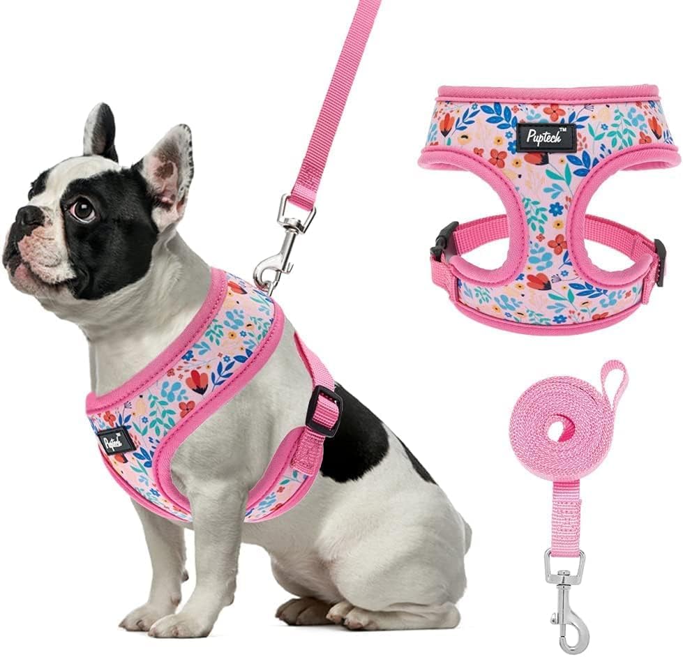 Pupteck zerrfreies Hundegeschirr, weich, verstellbares Nylon