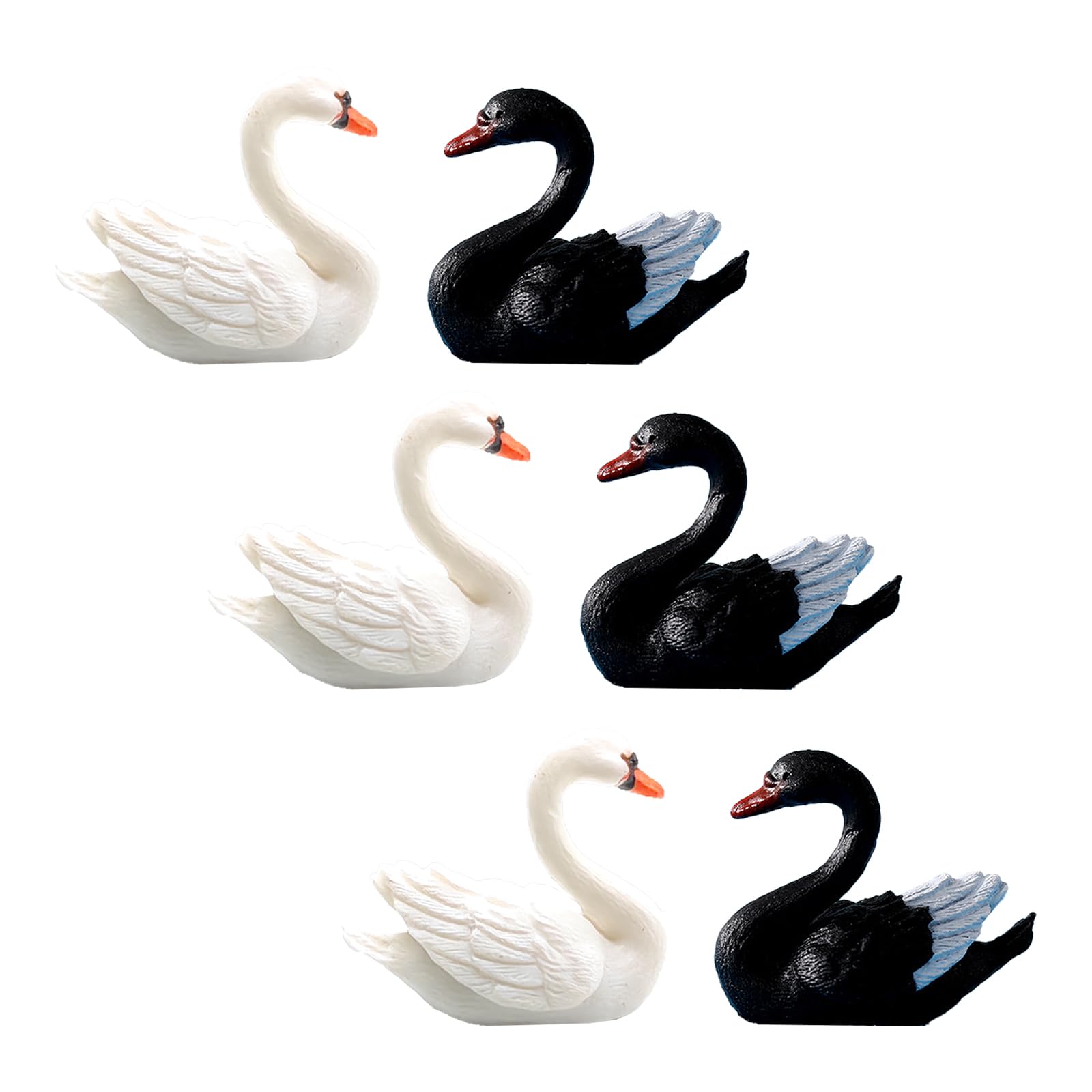 Amazon.com: 30PCS Miniature Swan Resin Figurine Miniature White