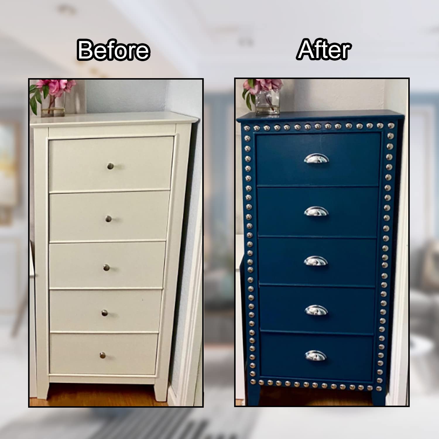 Innenausstattung, Polsternägel, Stecknadeln mit rundem, gewölbtem Kopf, 19 x 21 mm, Edelstahl, dekorative Nägel, Set mit Antik-Finish, Reißzwecken, Reißzwecken for Möbel mit Nickel-Finish, Heimwerkerb
