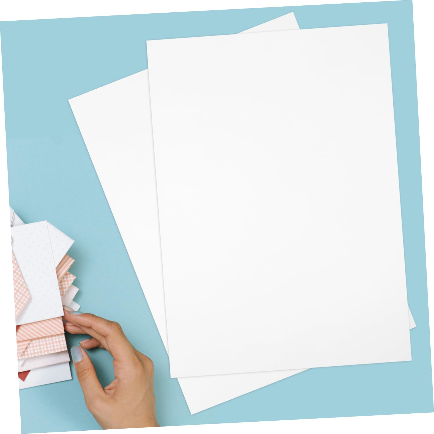 Gogogmee 50kawałki Białe Kartki Papieru Do Rękodzieła Materiał Do Malowania Akcesoria Diy Scrapbookingu i Tworzenia Ręcznych Projektów Artystycznych